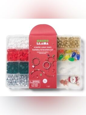 NEW!! Holiday Craft Beaded Charm Bracelet Activity Kit- (NWT)